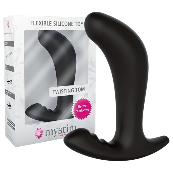 Mystim Twisting Tom - Plug Anal Eletroestimulador (Preto)