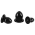 You2Toys - kit plug anal - 3 peças - silicone preto