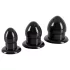You2Toys - kit plug anal - 3 peças - silicone preto