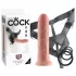 King Cock - cintaralho com dildo 20cm - cor natural