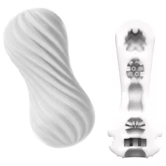   TENGA Flex - masturbador masculino - textura flexível - branco