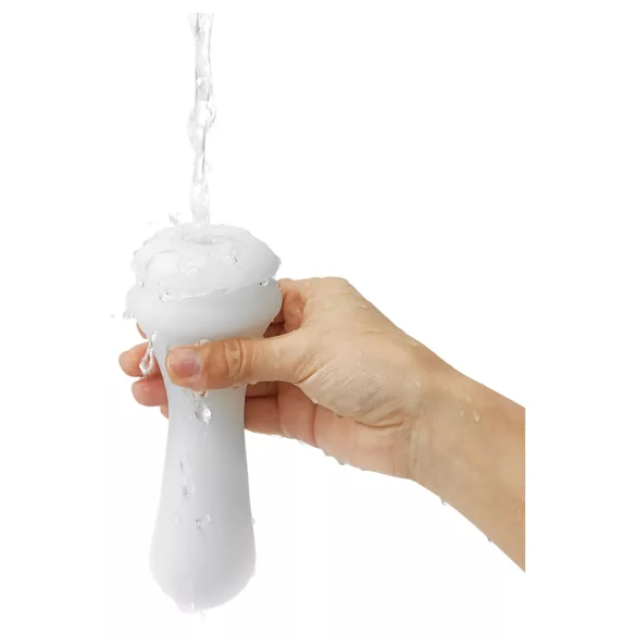 TENGA Flex - masturbador masculino - textura flexível - branco