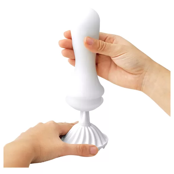 TENGA Flex - masturbador masculino - textura flexível - branco