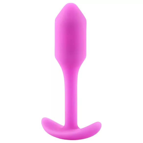 b-vibe - plug anal com peso interno 55g - silicone pink