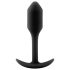 Plug Snug 1 - Estímulo Anal com Peso Interno (55g) - Preto