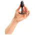 b-vibe Snug Plug 1 - plug anal com peso interno (55g) - preto