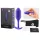 b-vibe - plug anal dupla bola - 114g - roxo