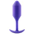 b-vibe - plug anal dupla bola - 114g - roxo