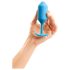 b-vibe Snug Plug 3 - Plug Anal Duplo (180g) - Azul