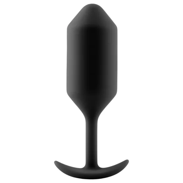b-vibe - plug anal dupla bola 180g - silicone preto