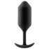 b-vibe Snug Plug 3 - Plug Anal Duplo (180g) - Preto