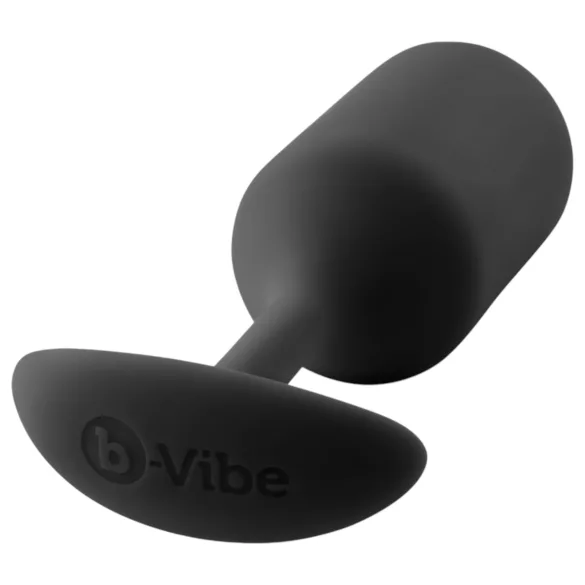 b-vibe - plug anal dupla bola 180g - silicone preto