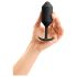 b-vibe Snug Plug 3 - Plug Anal Duplo (180g) - Preto