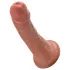 King Cock - dildo realístico 15 cm - marrom