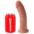 Dildo King Cock 8" (20 cm) - Tom Natural Escuro