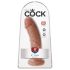 Dildo King Cock 8" (20 cm) - Tom Natural Escuro