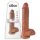 King Cock 10" Grande Dildo (25 cm) - Marrom