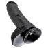 Dildo Realístico King Cock 25 cm - Preto