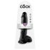 Dildo Realístico King Cock 25 cm - Preto