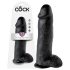 King Cock 12" Hércules Grande Dildo (30 cm) - Preto