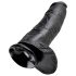 King Cock 12" Hércules Grande Dildo (30 cm) - Preto