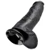 King Cock - dildo realístico com escroto - 30 cm - preto