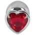 You2Toys - Diamond: Plug anal alumínio, 85g (prata-vermelho)