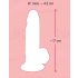 Nature Skin - Dildo realista com ventosa (pequeno)