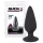 Black Velvets - plug anal pesado 40g - silicone preto