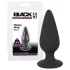 Black Velvets - plug anal pesado 40g - silicone preto
