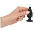 Plug Anal Preto Velvet Pesado - 40g