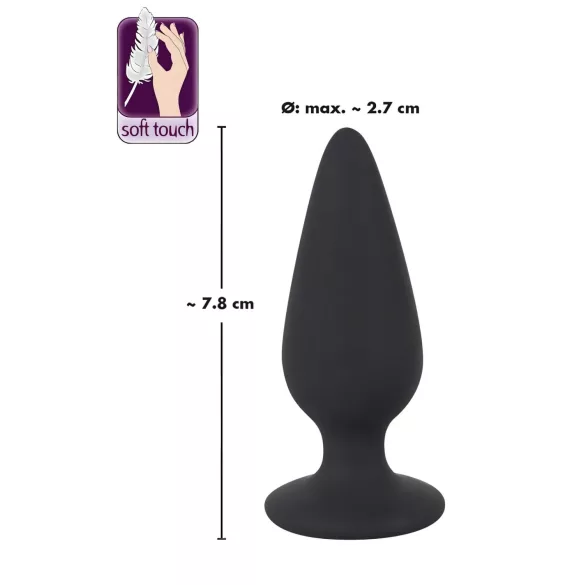 Black Velvets - plug anal pesado 40g - silicone preto
