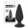 Black Velvets - plug anal com peso 75g - silicone preto