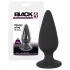 Black Velvets - plug anal com peso 75g - silicone preto