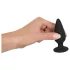 Black Velvets - plug anal com peso 75g - silicone preto