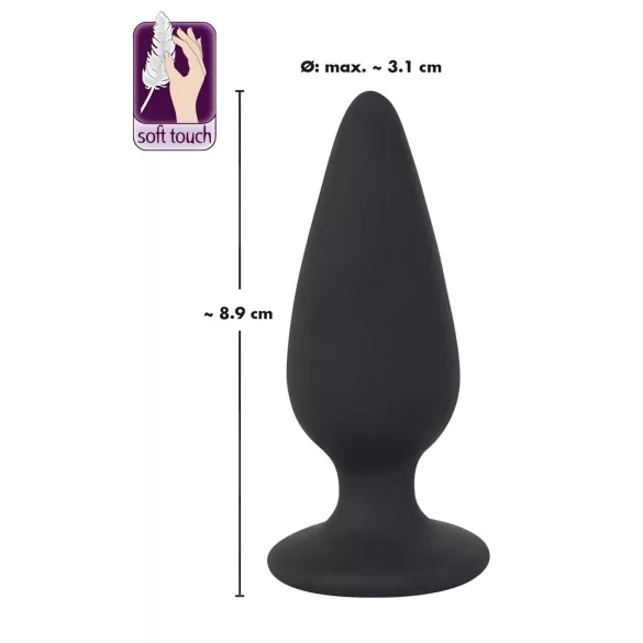 Black Velvets - plug anal com peso 75g - silicone preto