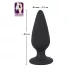 Black Velvets - plug anal com peso 75g - silicone preto