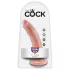 King Cock - dildo realístico 18 cm - cor natural