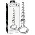 Icicles Nº 67 - Dildo de Vidro com Esferas (Transparente)
