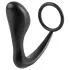 analfantasy - plug anal com anel peniano - silicone preto