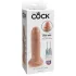 King Cock - dildo realístico 15 cm - cor natural