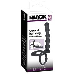 Black Velvet - anel peniano e plug anal (preto)