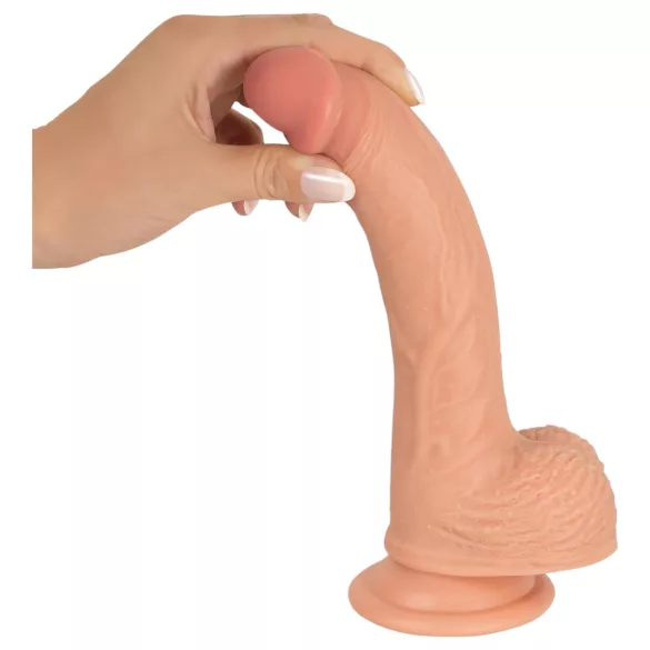 realistixxx - dildo realista com ventosa (22 cm, cor natural)