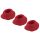 Conjunto de aros Womanizer Premium S vermelho (3 unid.)