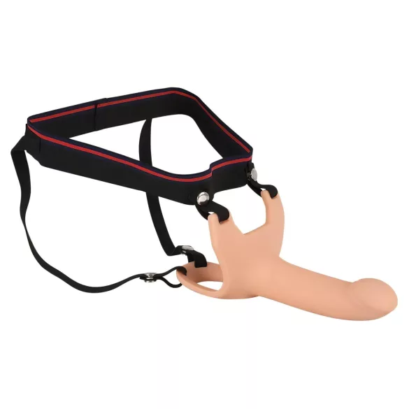 You2Toys - strap-on com dildo oco - tamanho M - cor natural
