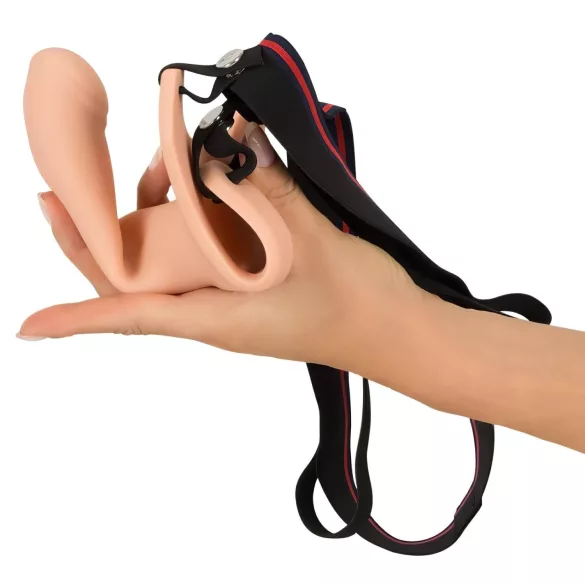 You2Toys - strap-on com dildo oco - tamanho M - cor natural
