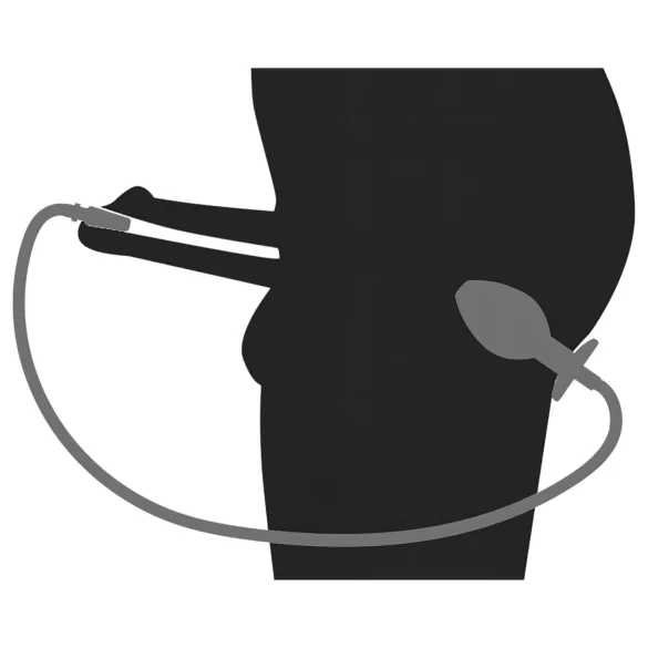 Piss to Ass Plug - plug anal oco com dilatador de uretra