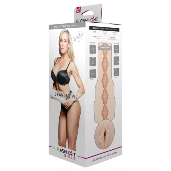 Fleshlight Brandi Love Heartthrobe - masturbador vaginal realístico