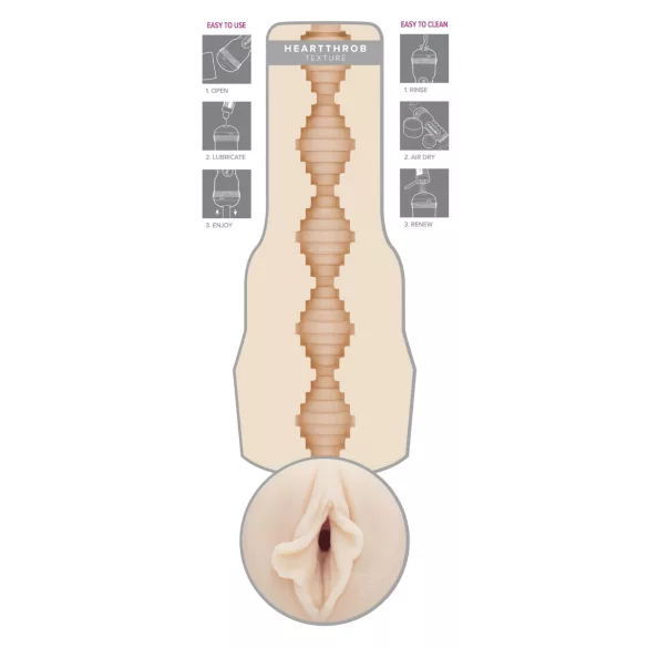 Fleshlight Brandi Love Heartthrobe - masturbador vaginal realístico