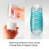 TENGA Spinner Tetra - Masturbador (Transparente)